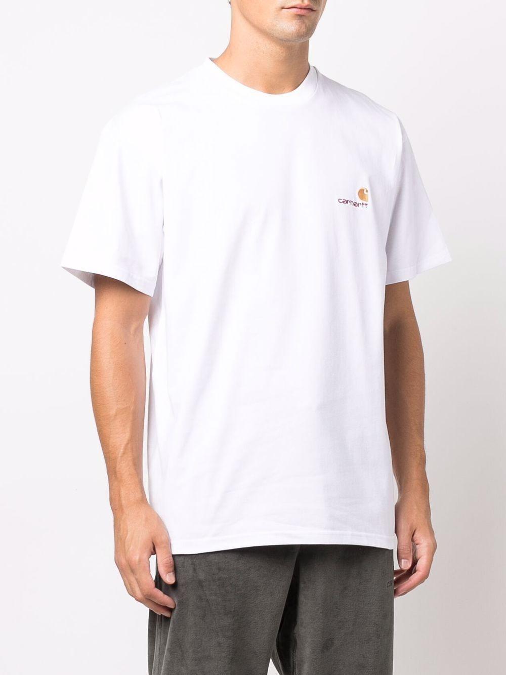 T-Shirt American Script In Cotone I029956 02XX WHITE CARHARTT WIP 