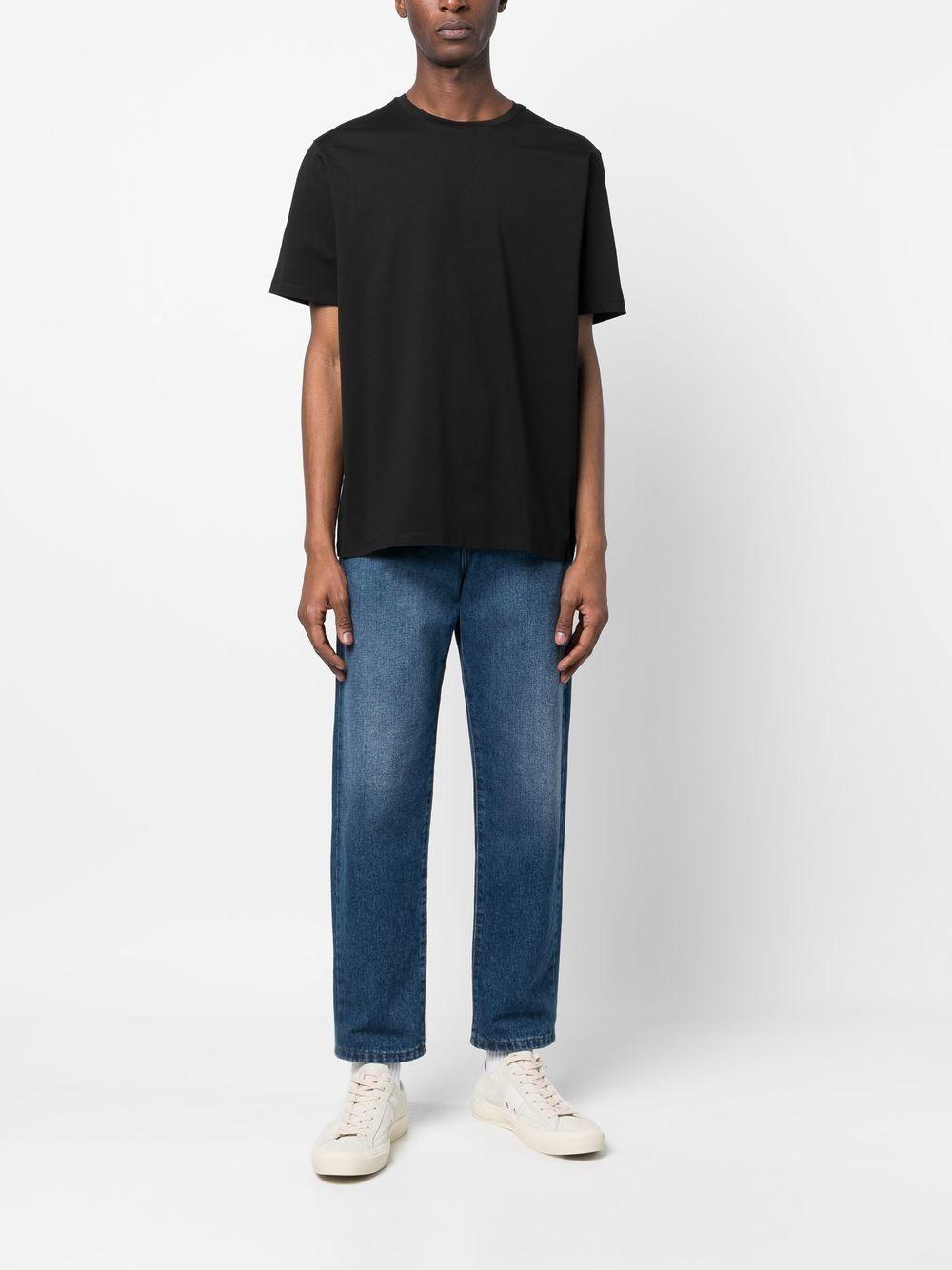 T-shirt in Superfine Cotton Stretch JG000174U52003 9300 NERO HERNO 