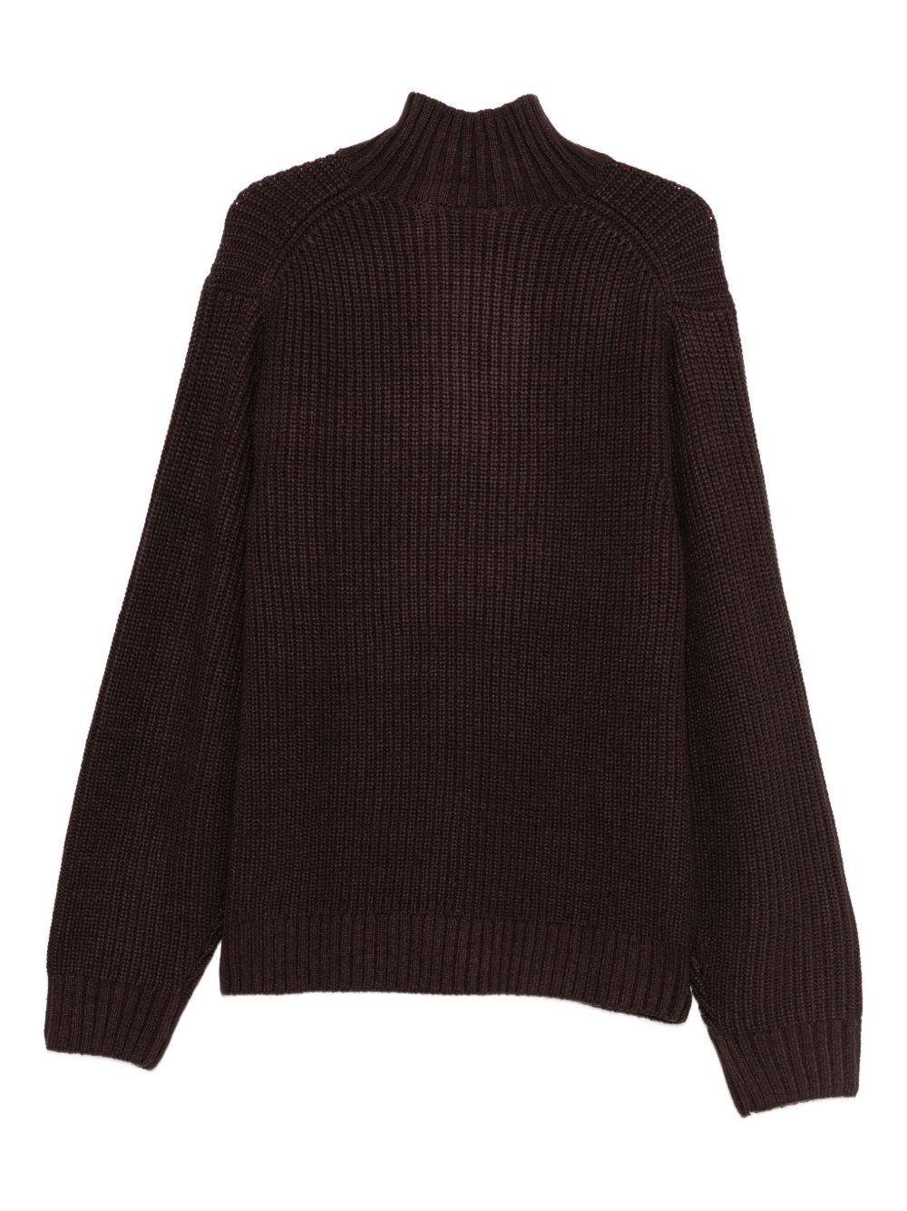 Detroit Half Zip Sweater I035398 33HXX PALISANDER CARHARTT WIP 