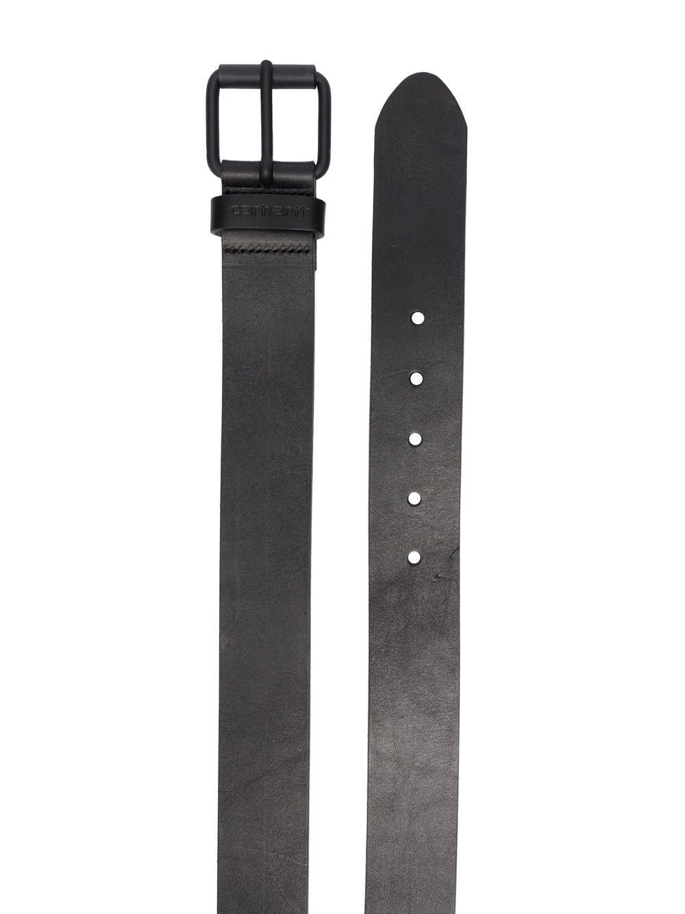 Script Belt Leather I030992 00EXX BLACK CARHARTT WIP 