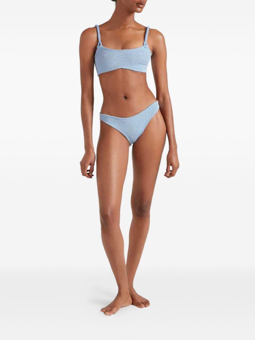 Phoebe Bikini BPHOEBECR METALLIC ICE BLUE HUNZA G 