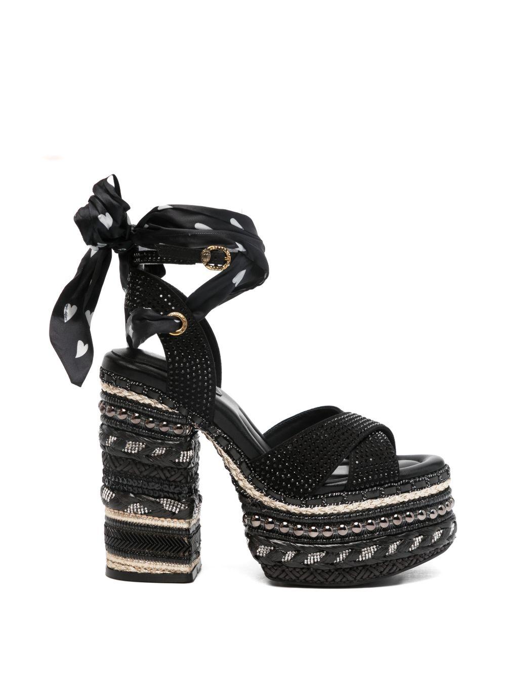 Chelsea scarf platform 4352405609 834 BLACK KURT GEIGER LONDON 