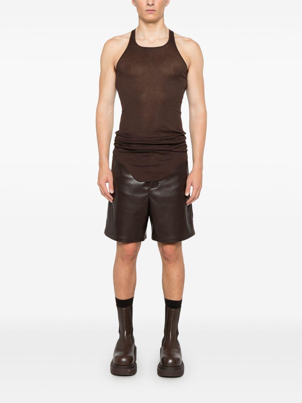 Basic rib tank RU01E5150MR 14 MAHOGANY RICK OWENS 