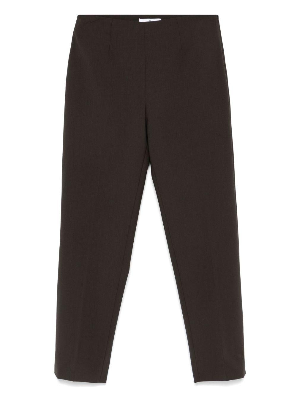 Pantaloni crop CDVSGIZ00STD 0180 MARRONE SCURO PT TORINO 