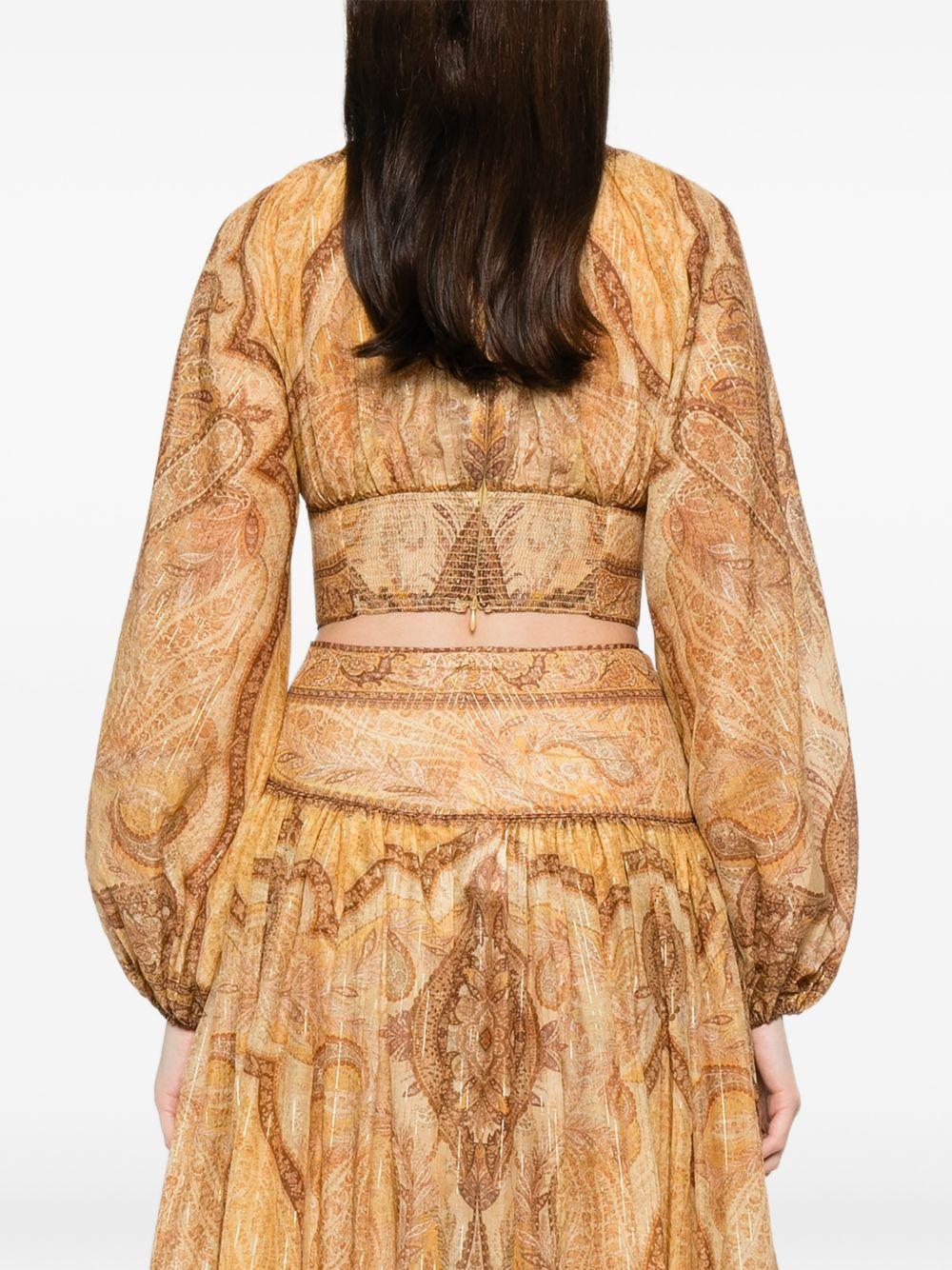 Corpetto Wanderlust 6436TRS262 TAPESTRY MUSTARD ZIMMERMANN 