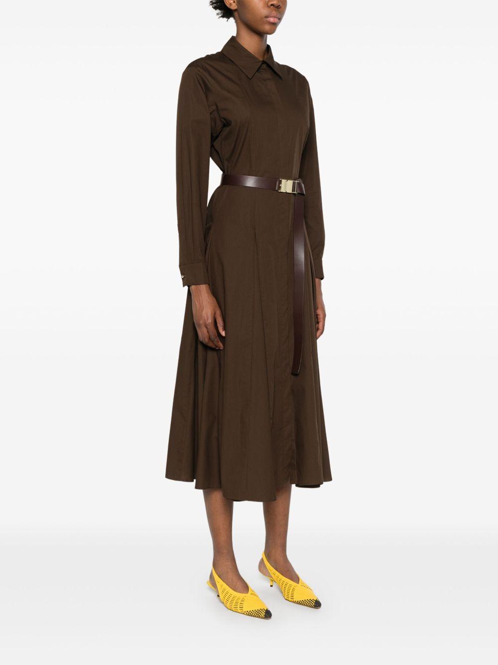 Abito midi in cotone DANCINGMM10155 065 CAFFE MAX MARA STUDIO 