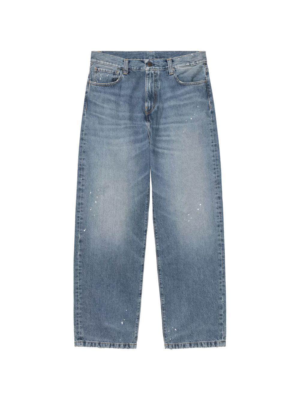 Pantaloni Landon 'Smith' Denim I034733 01EJ BLUE DESTROY CARHARTT WIP 