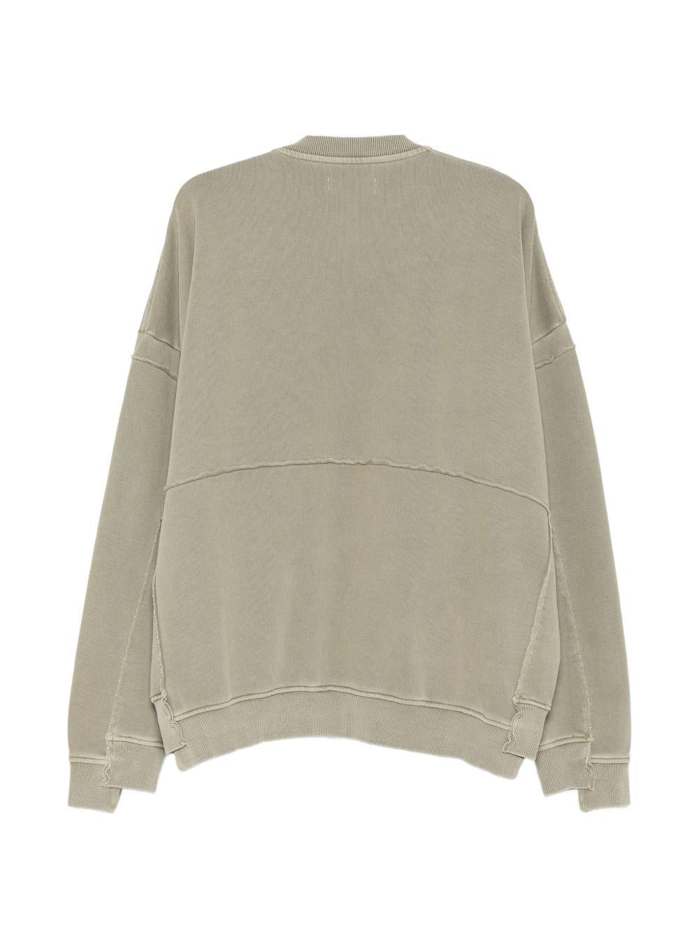 Logo-print zip-up sweatshirt 642JS02421 GREEN SAGE MARTINE ROSE 