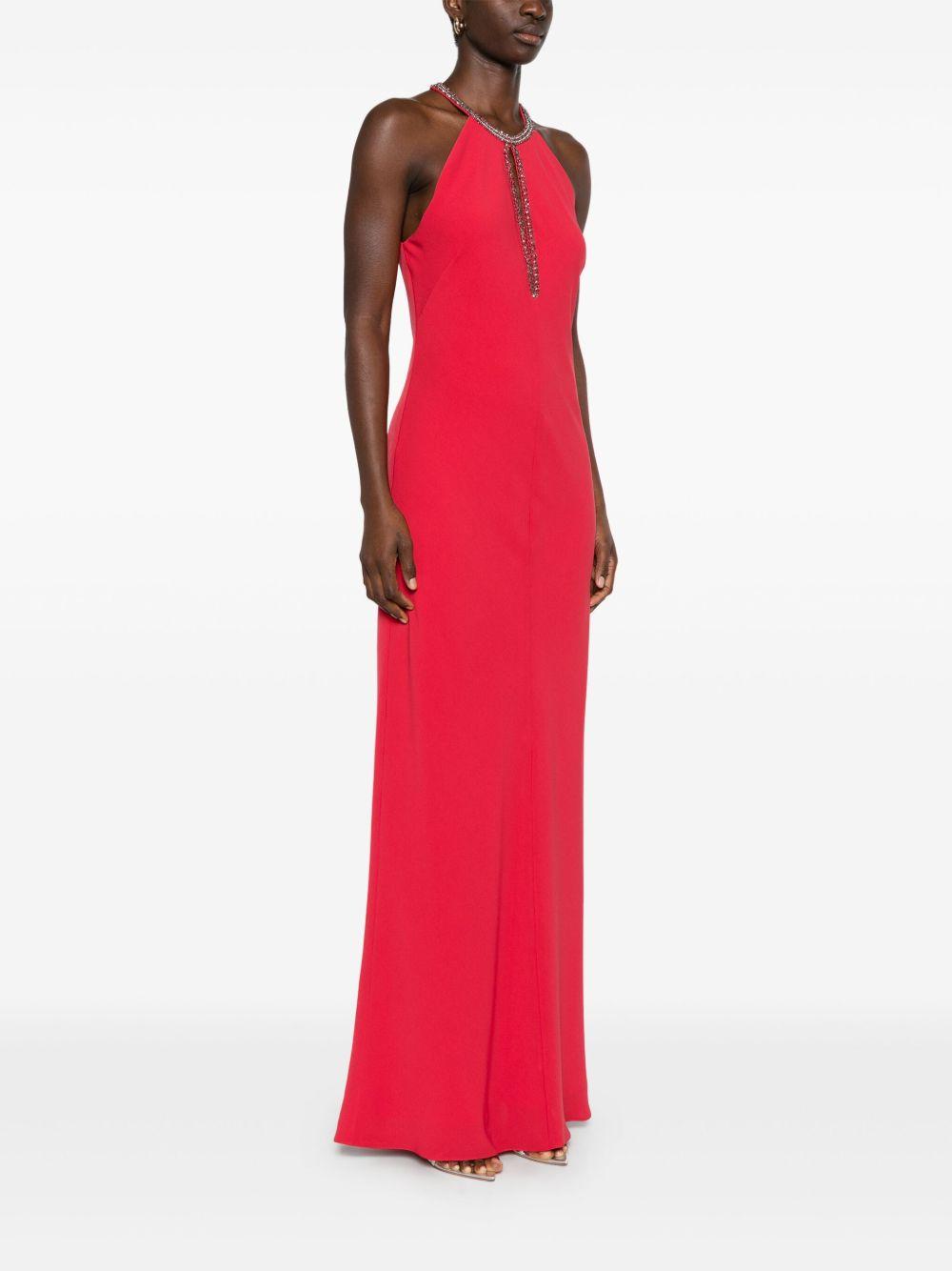 Abito lungo Fernet FERNETMM10230 006 ROSSO MAX MARA STUDIO 