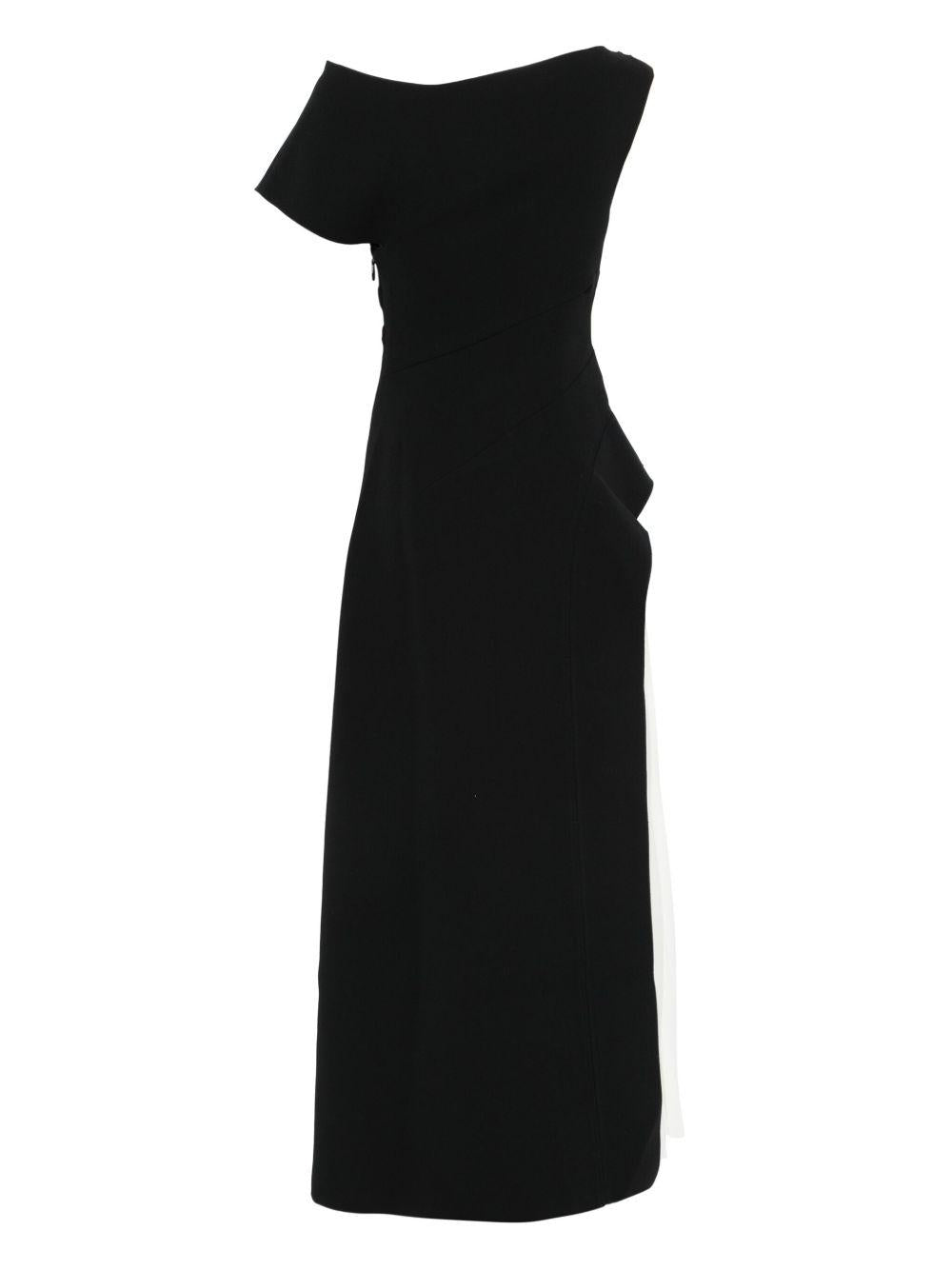 Sudden Midi Dress AS2410035D BLACK IVORY ACLER 