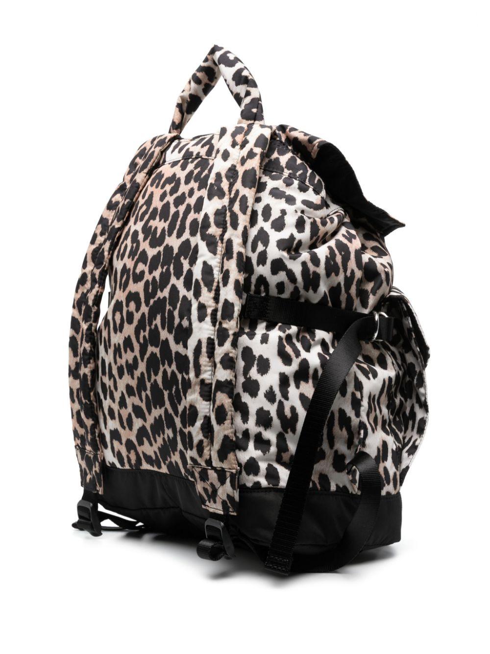 Leopard Tech Backpack A4757L 943 LEOPARD GANNI 
