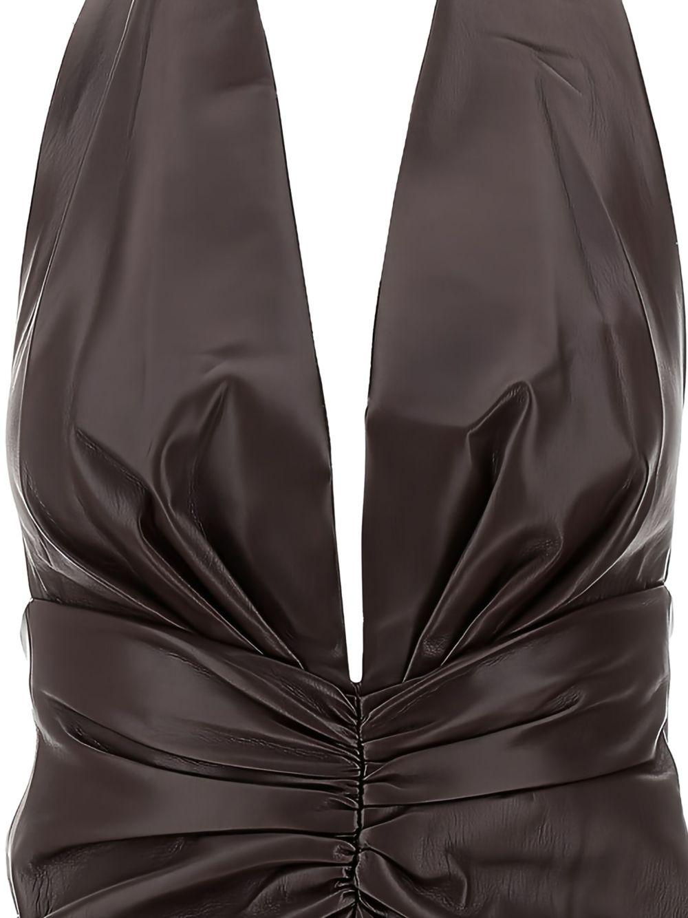 Zendaya Midi Dress T180147ATNP152 375 CABERNET THE ANDAMANE 