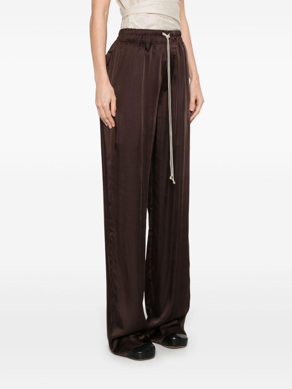 Drawstring trousers RP01E7325SCH 14 MAHOGANY RICK OWENS 