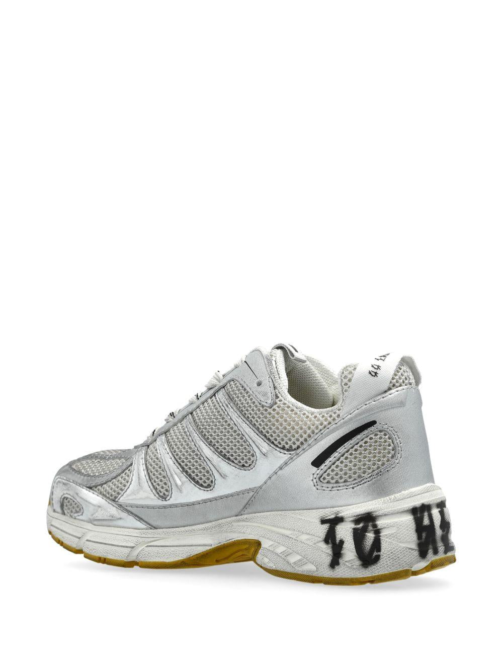 Dragger Sneakers B0030600FA612 P634 WHITE SILVER 44 LABEL GROUP 