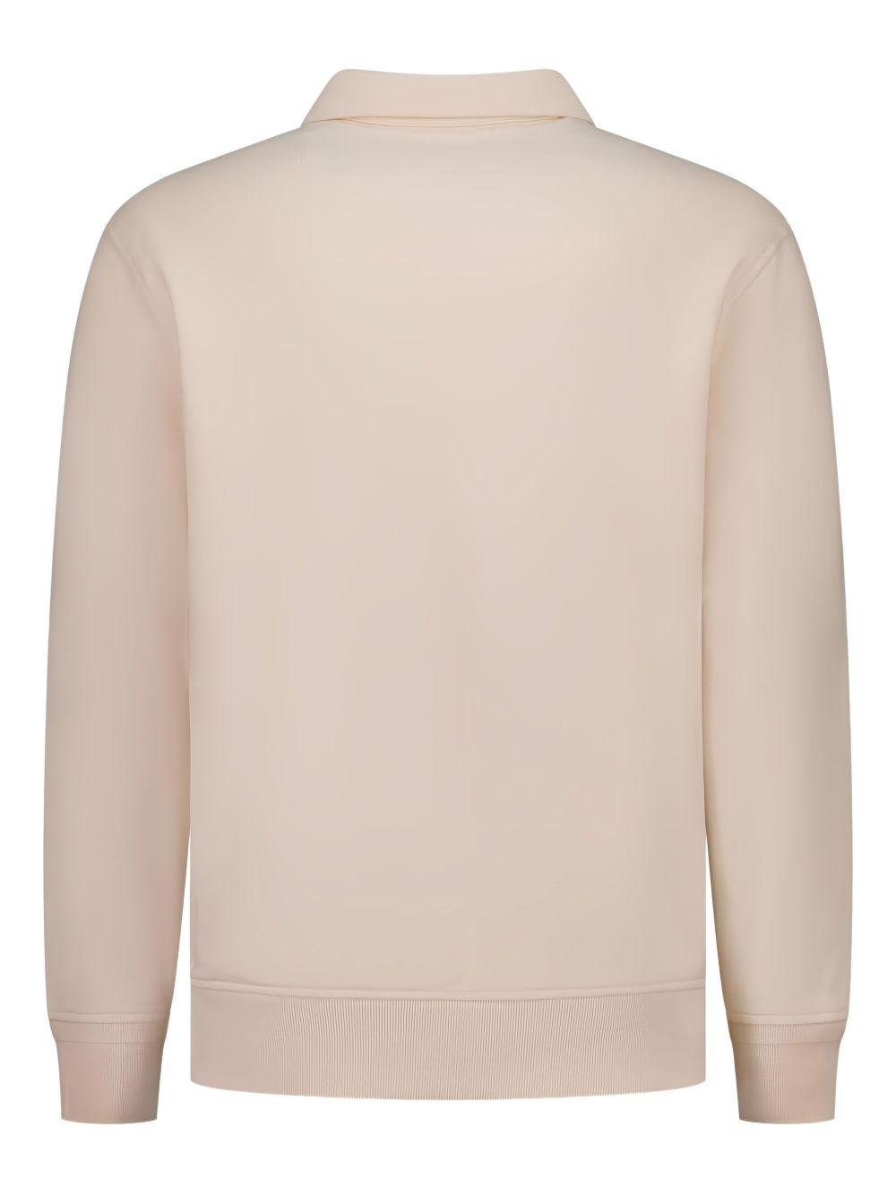 Diagonal Raised Fleece Half Zip Sweatshirt 19CMSS140A005086W 402 PISTACHIO SHELL CP COMPANY 