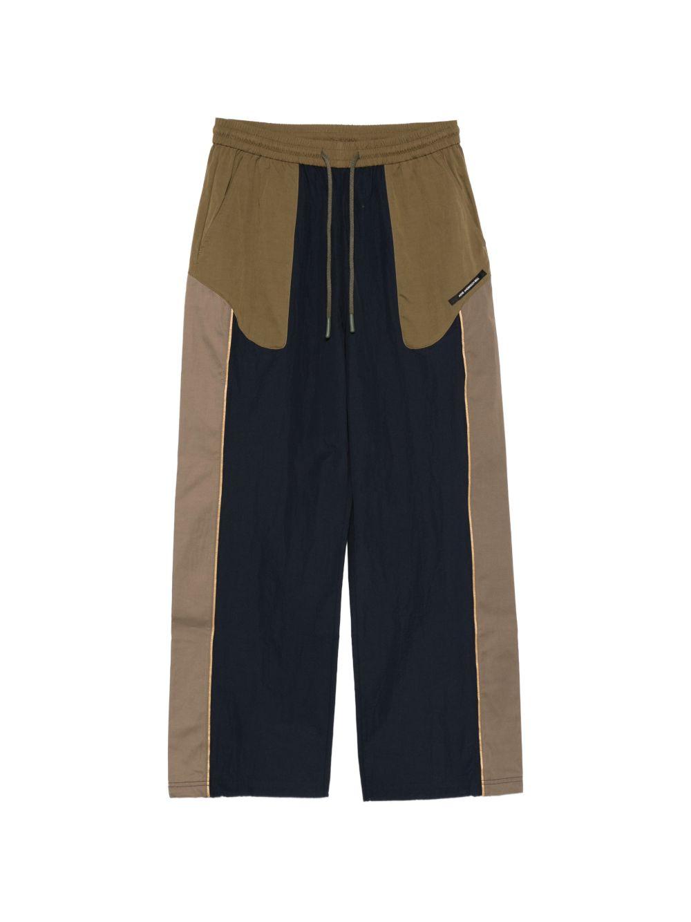 Unisex Color-Block Nylon Track Pants APA876U NAVY KHAKI ANDERSSON BELL 