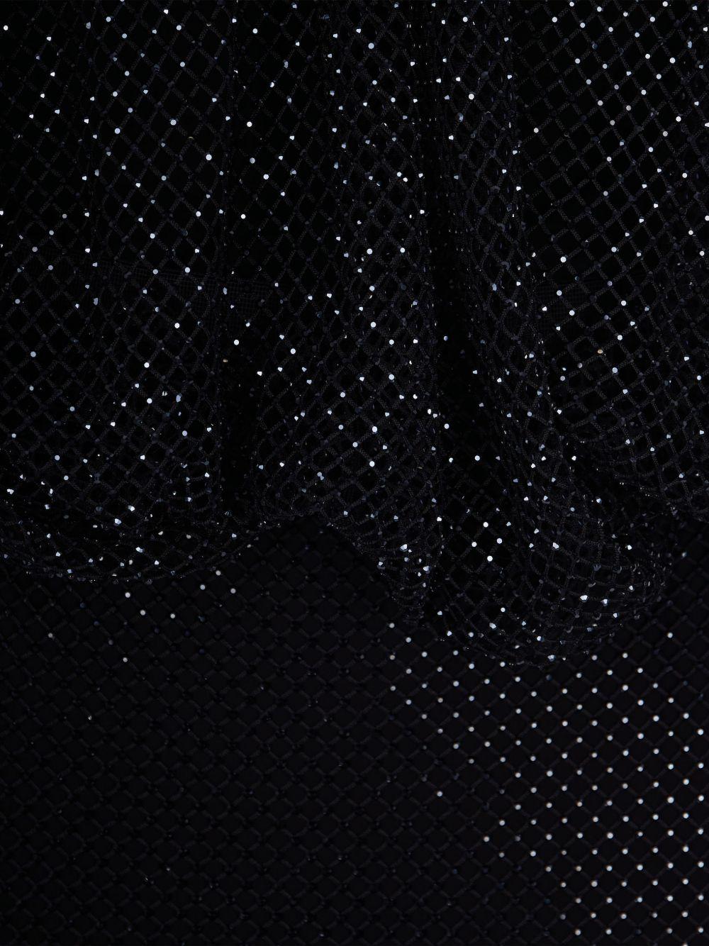 Abito in rete con cristalli SPXPAPPA 002 NERO SPORTMAX 