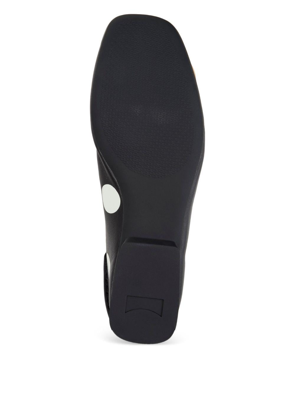Ballerine in pelle K201253 050 DOTS BLACK WHITE CAMPER 
