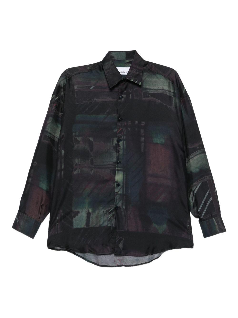 Camicia Valentino Klee Aloe Z42Z103 BLUE VIOLA COSTUMEIN 