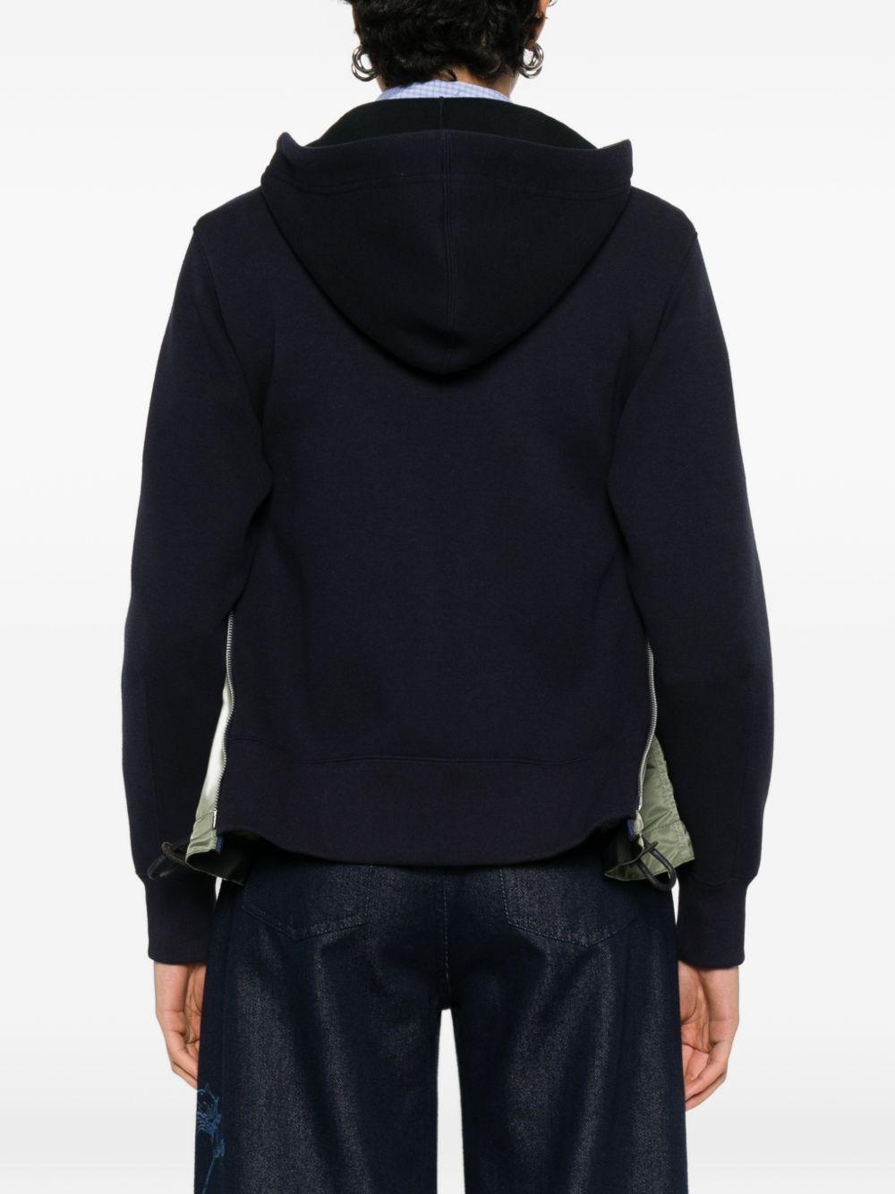 Felpa con cappuccio SCW343 212 NAVY KHAKI SACAI 
