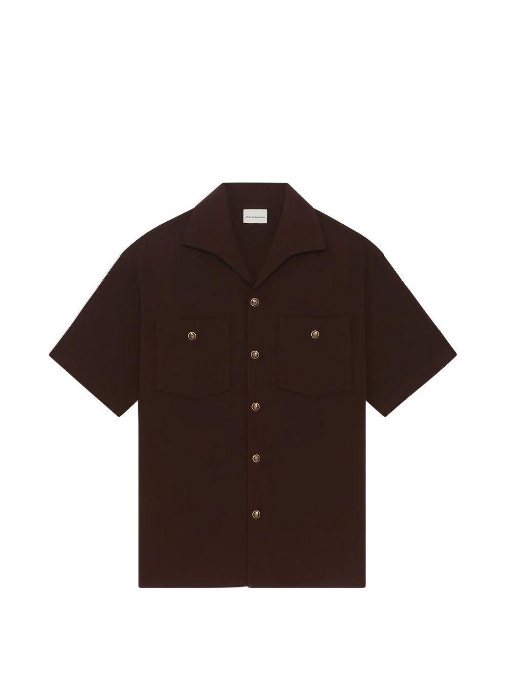 Chemise à Poches Viscose KSH254VI029 BROWN DROLE DE MONSIEUR 
