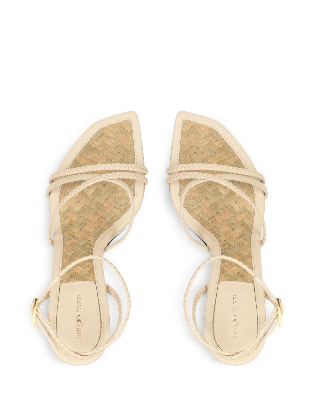 Sandali Braid B14691MFL431 PARCHMENT SERGIO ROSSI 