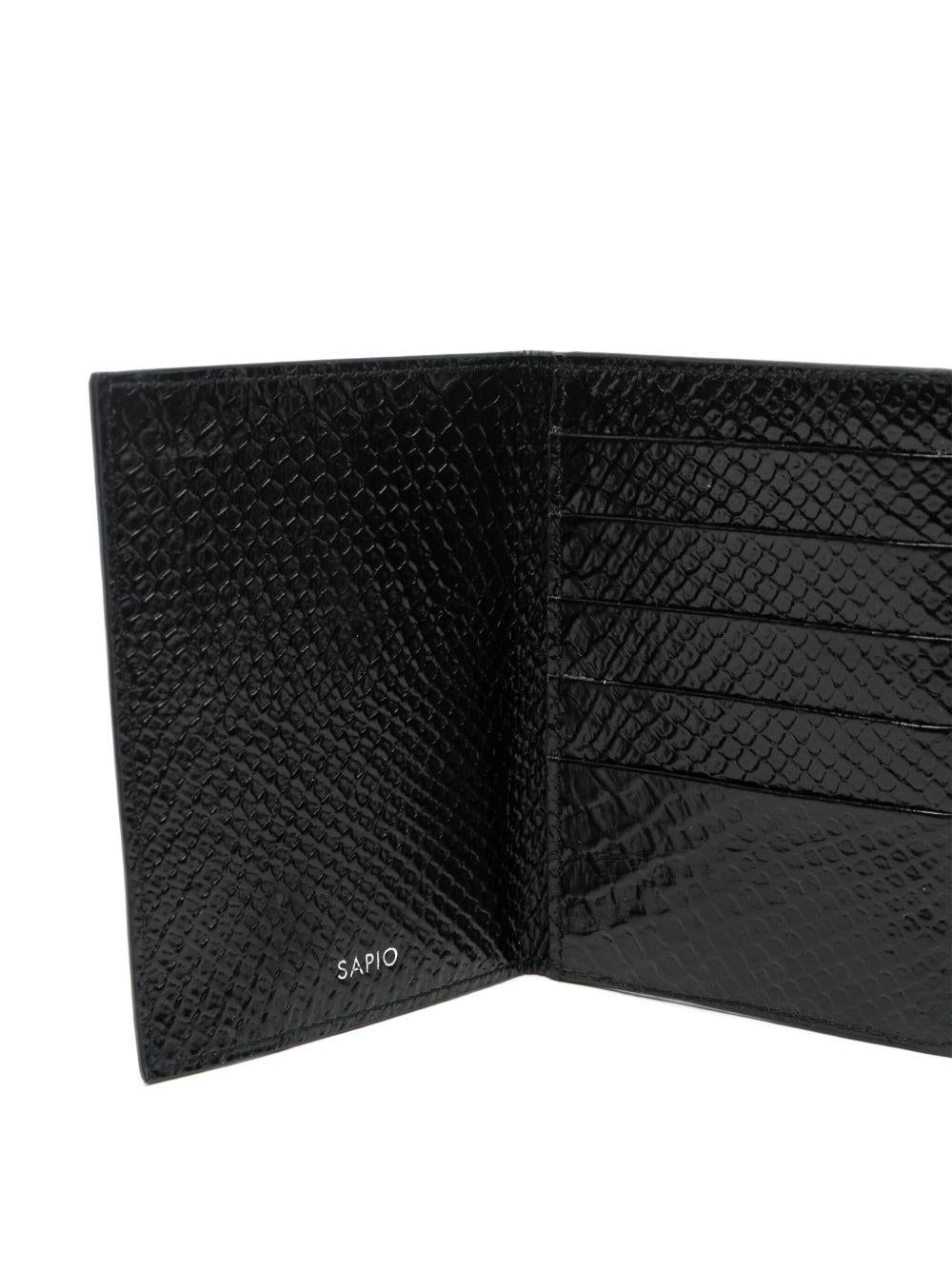 Portafogli N°65 Pitone Stampato Nero SS25N65 PITONE STAMPATO NERO SAPIO 