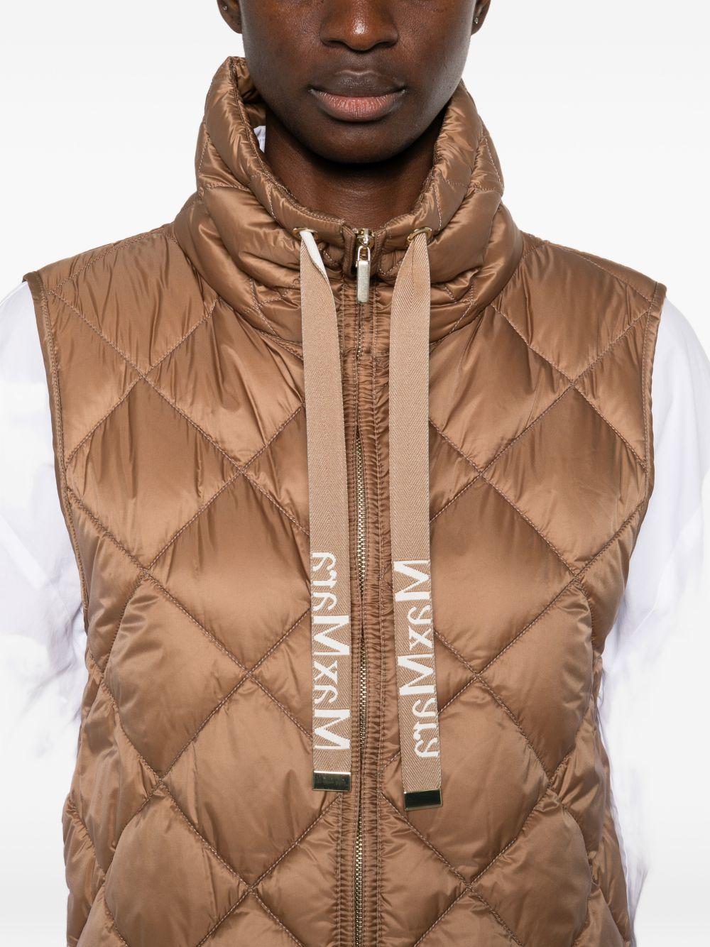 Gilet imbottito smanicato TREGIC 051 CARAMEL MAX MARA THE CUBE 