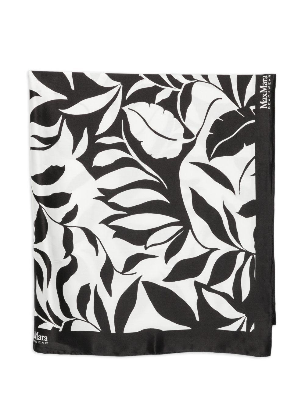 Stola Foulard In Raso Di Seta BCHSPUMA 001 FLOREALE MAX MARA 