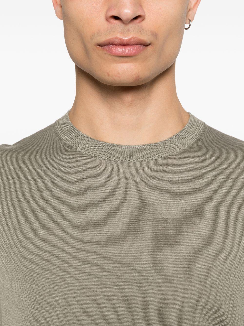 T-shirt in maglia di seta e cotone A010F200 5326 PAOLO PECORA 