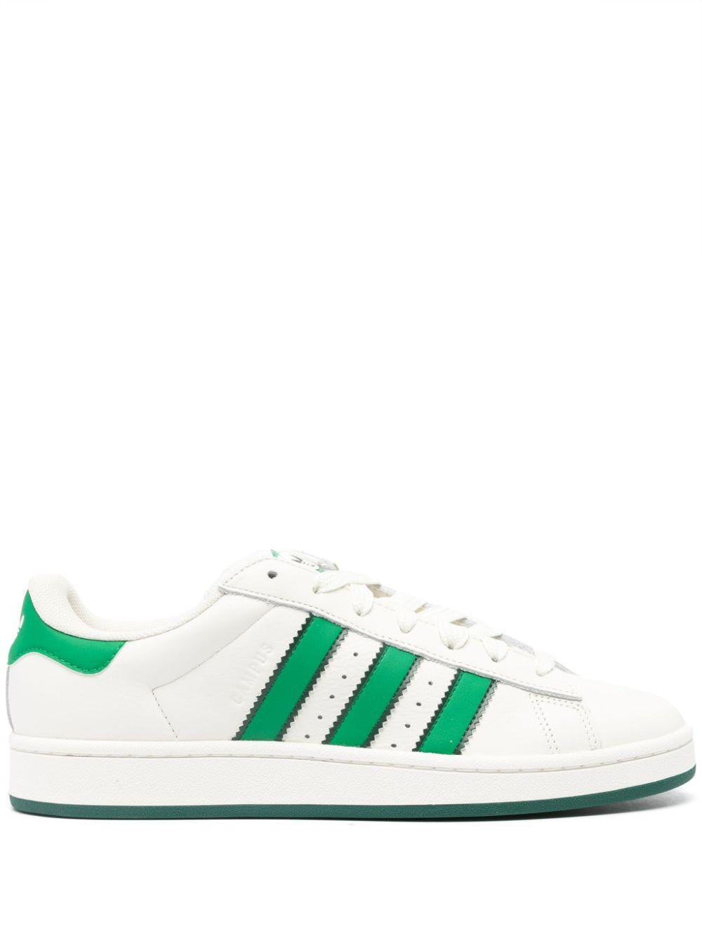 Campus 00s White IF8762 WHITE GREEN ADIDAS ORIGINALS 