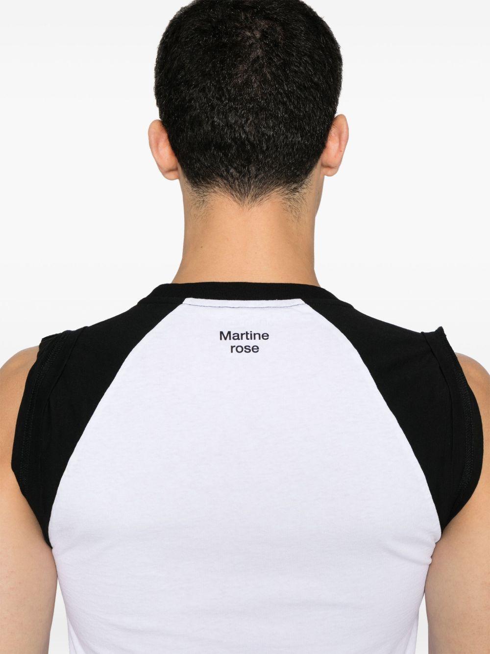 Graphic-print tank top 655JE03020H WHITE BLACK MARTINE ROSE 