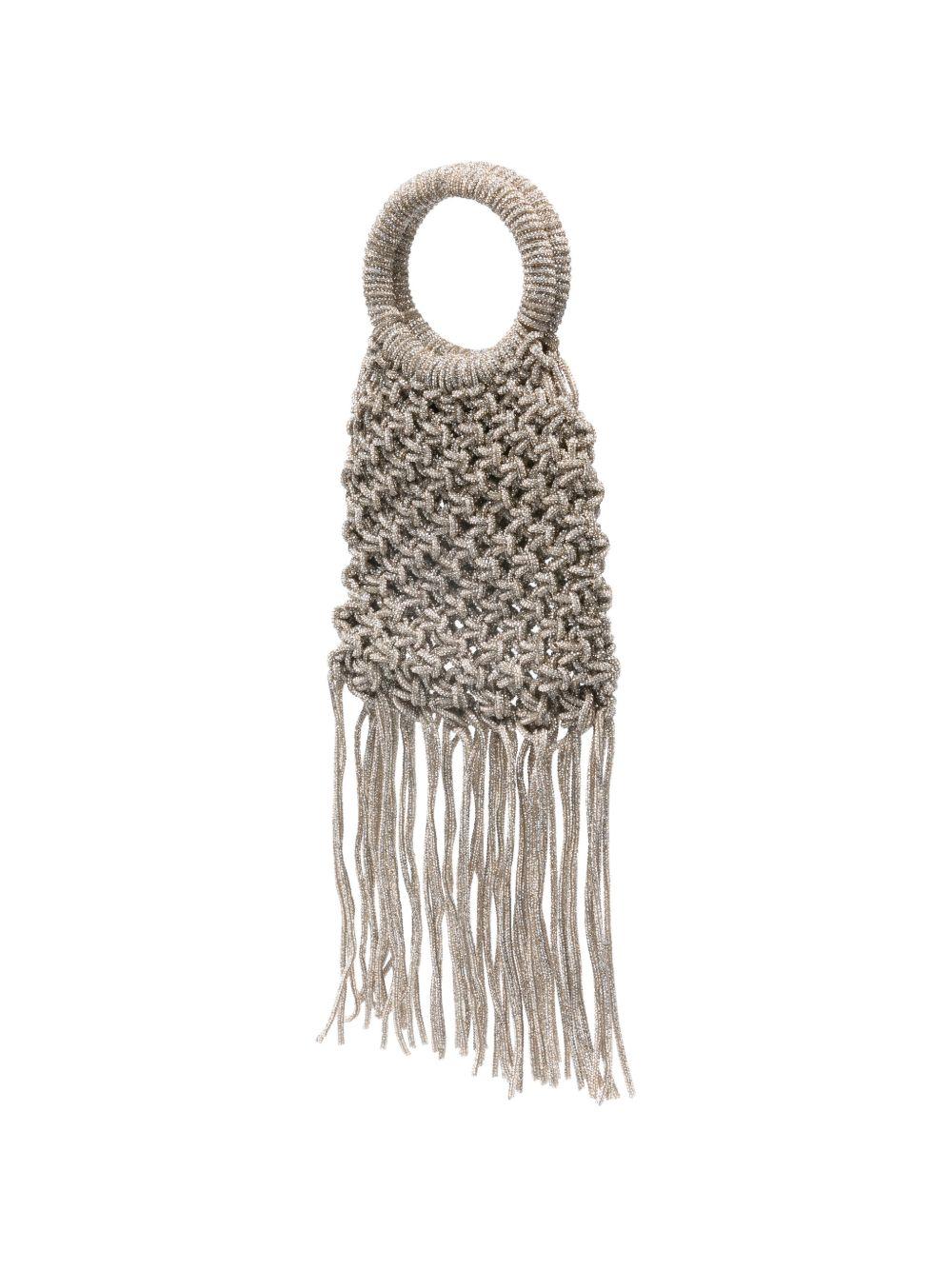 Borsa tote Maronti con frange BAG0004562P MARONTI TWENTY FOURHAITCH 