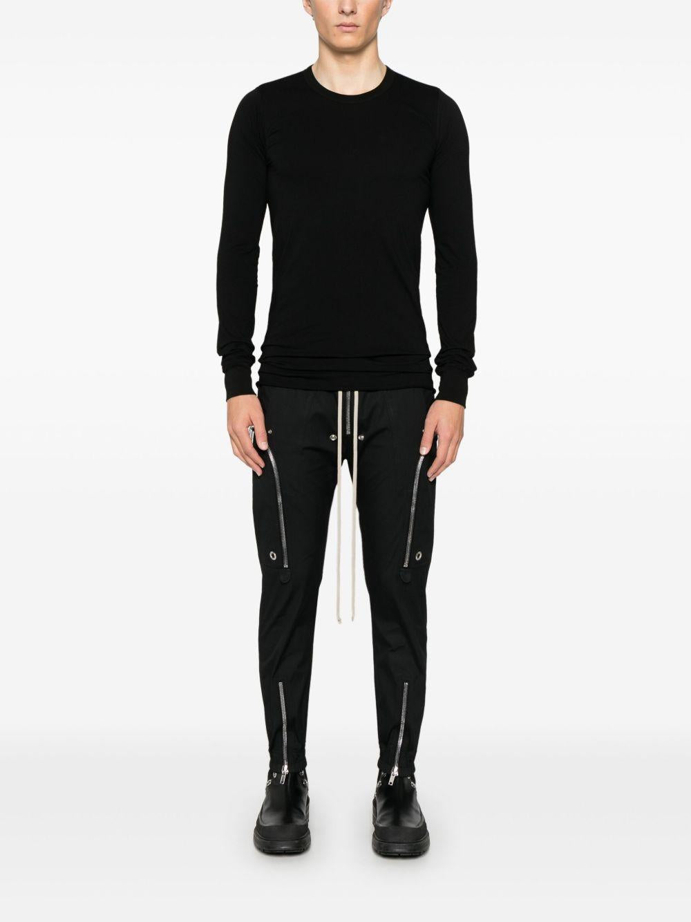Basic long-sleeve T-shirt RU01E5252JA 09 BLACK RICK OWENS 