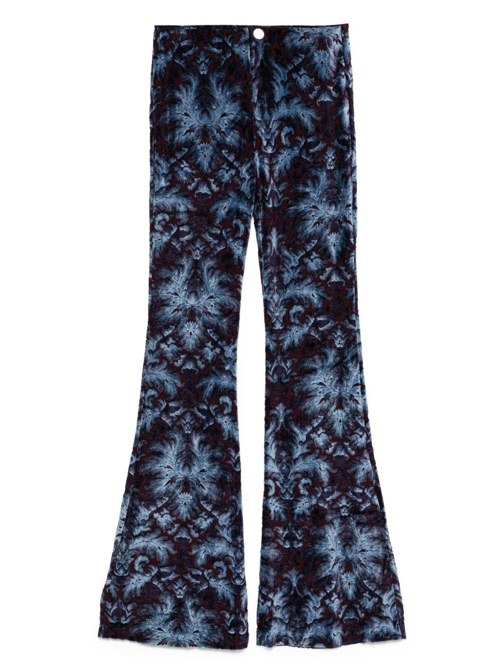 Pantaloni Flare in Jersey e Ciniglia Jacquard WREA002699JJD10 S9883 ETRO 