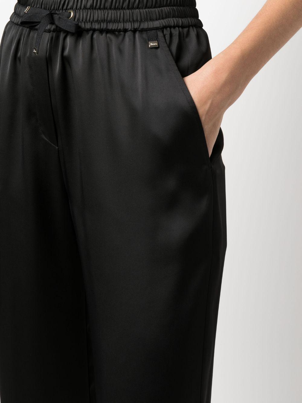 Pantaloni in Raso PT000008D12506 9300 Nero HERNO 