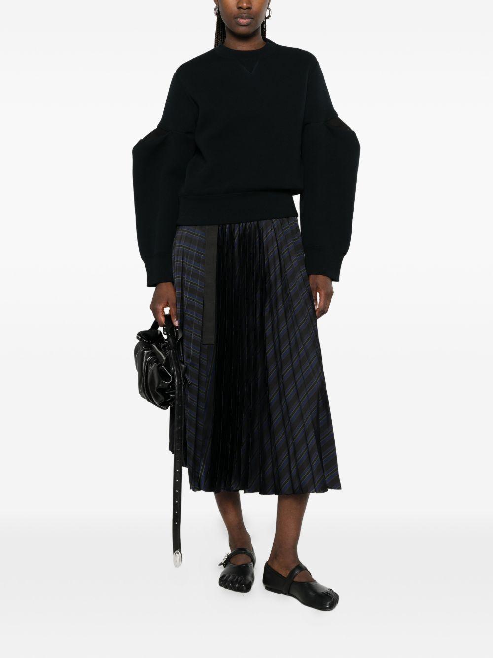 Felpa nera in spugna 2608346 001 BLACK SACAI 