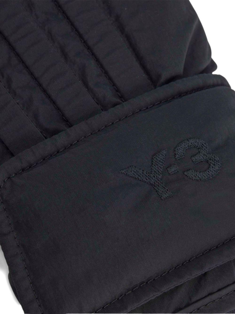 Guanti con logo ricamato JX8356 BLACK Y-3 