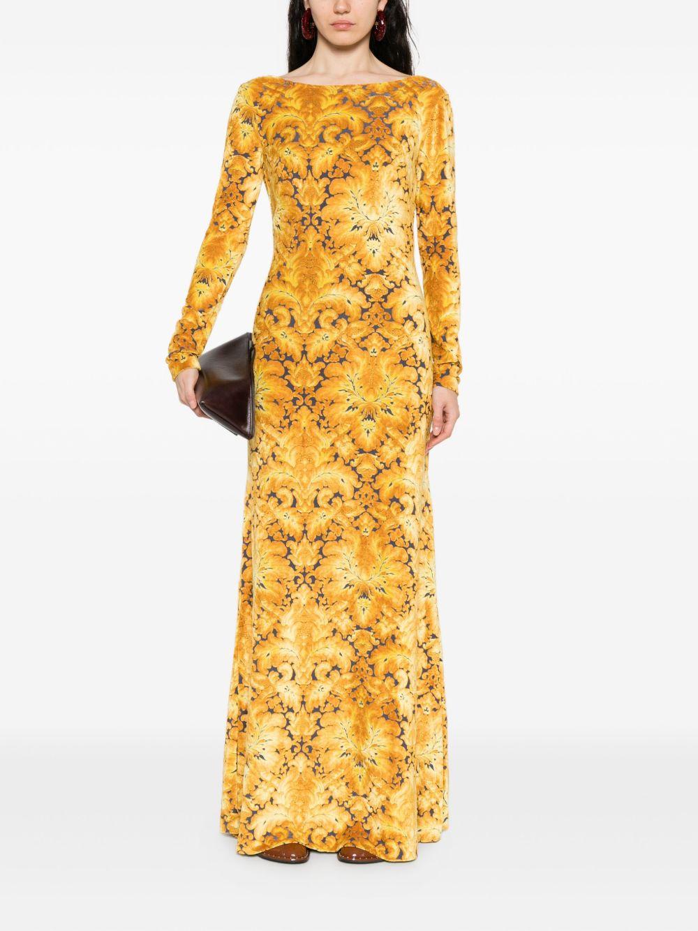 Abito Lungo in Ciniglia Jacquard WRHA016199JJD10 S9840 ETRO 