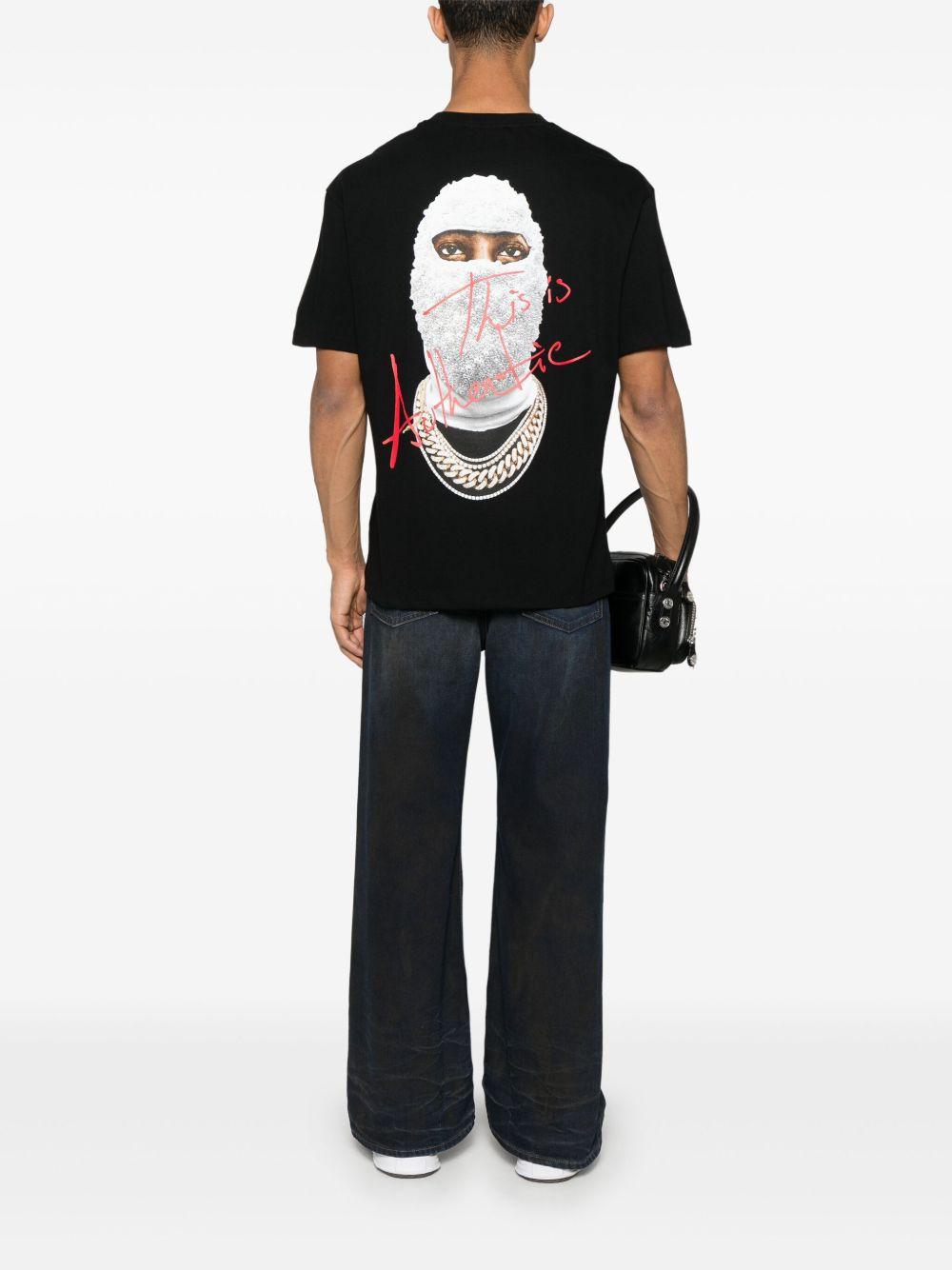 This is Authentic with Mask T-shirt NUS25254 009 BLACK IH NOM UH NIT 