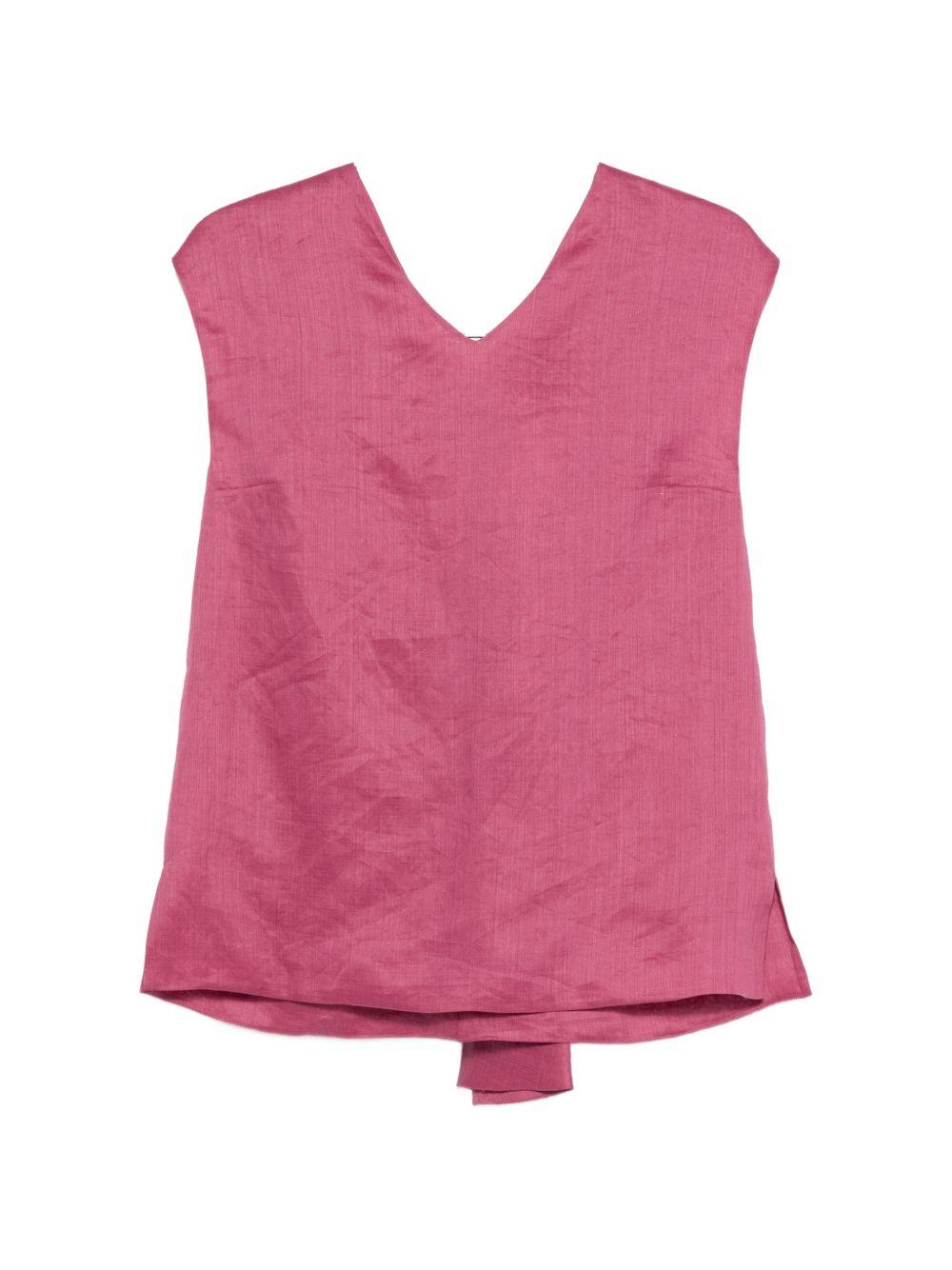 Top In Ramie Lavato SMMTALENTO 059 CICLAMINO S MAX MARA 