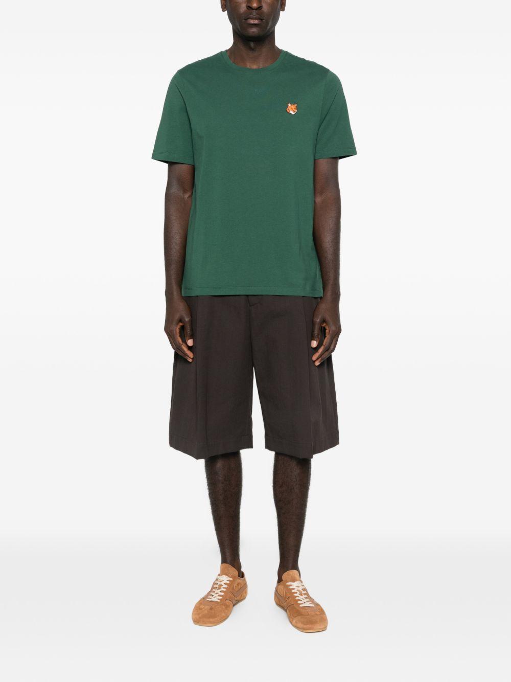 T-shirt a maniche corte PM00107KJ7026 P399 BOTTLE GREEN MAISON KITSUNE 