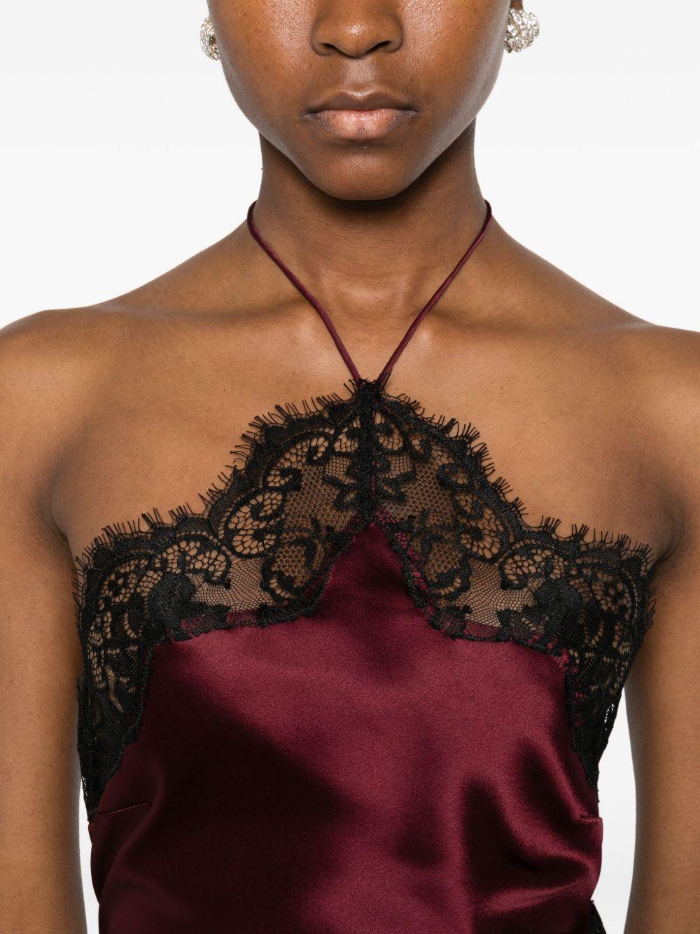 Abito Everly In Satin RPF251167217 PORT BLACK RETROFETE 