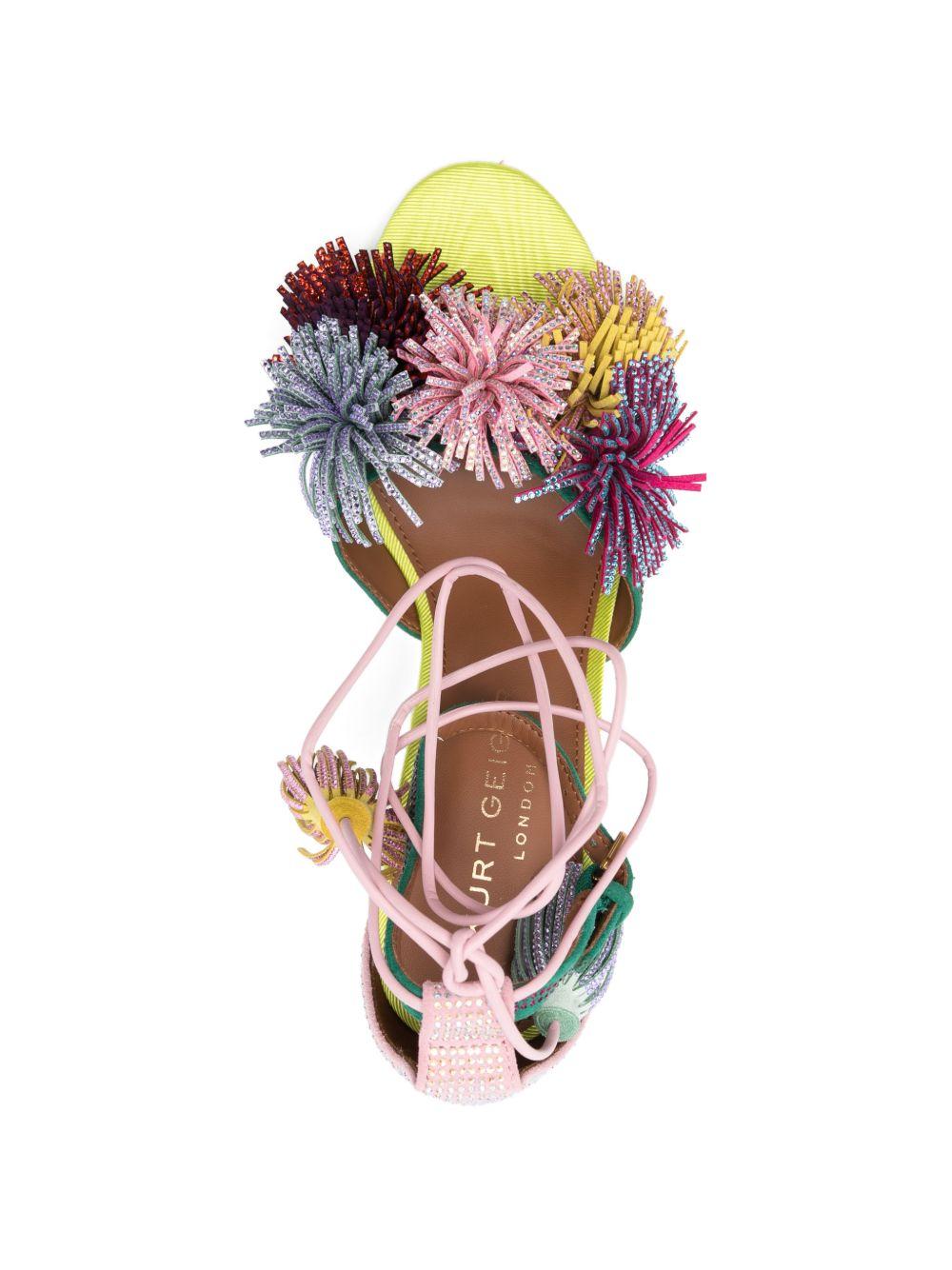 Pompom-embellished heeled sandals 4366199209 869 MULTICOLOUR KURT GEIGER LONDON 
