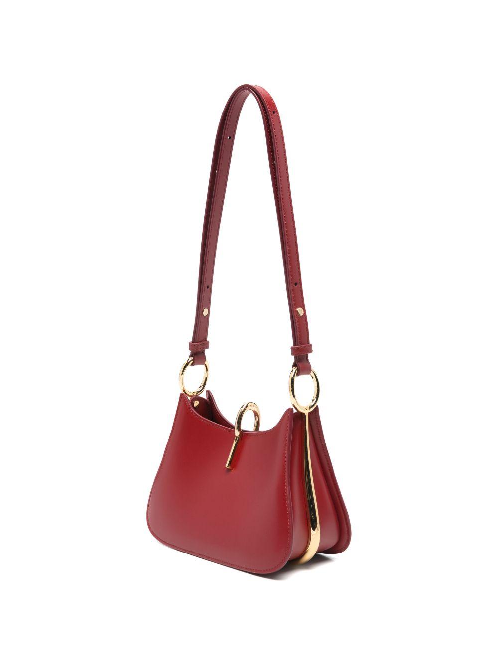 Small Ring Leather Bag 25HSS0550CLF267 M027 CHERRY RABANNE 