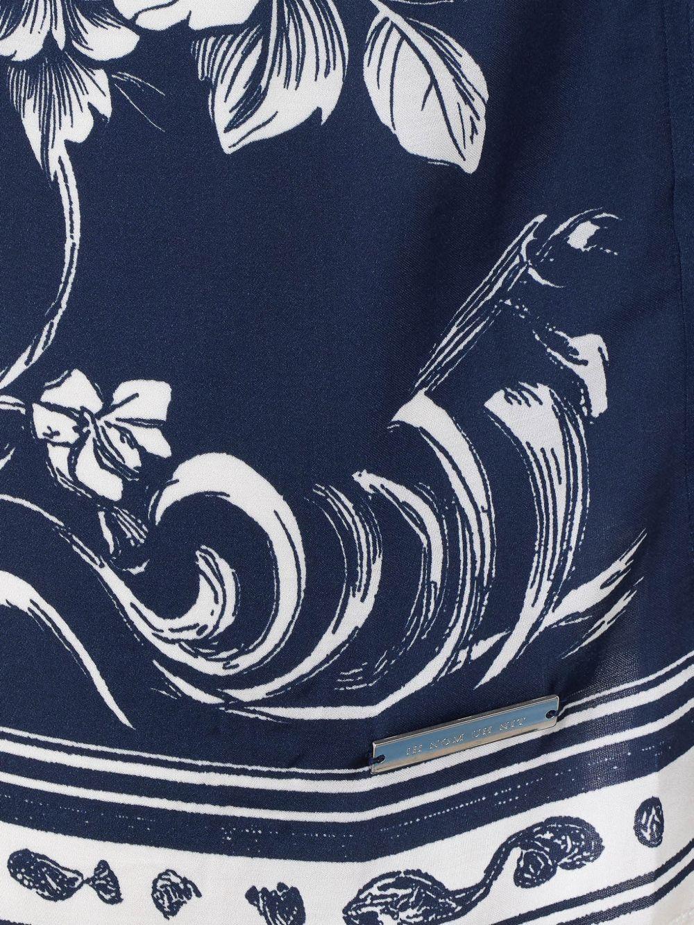 IH NOM UH NIT - Camicia con stampa NUS26251 B38 NAVY IVORY IH NOM UH NIT 