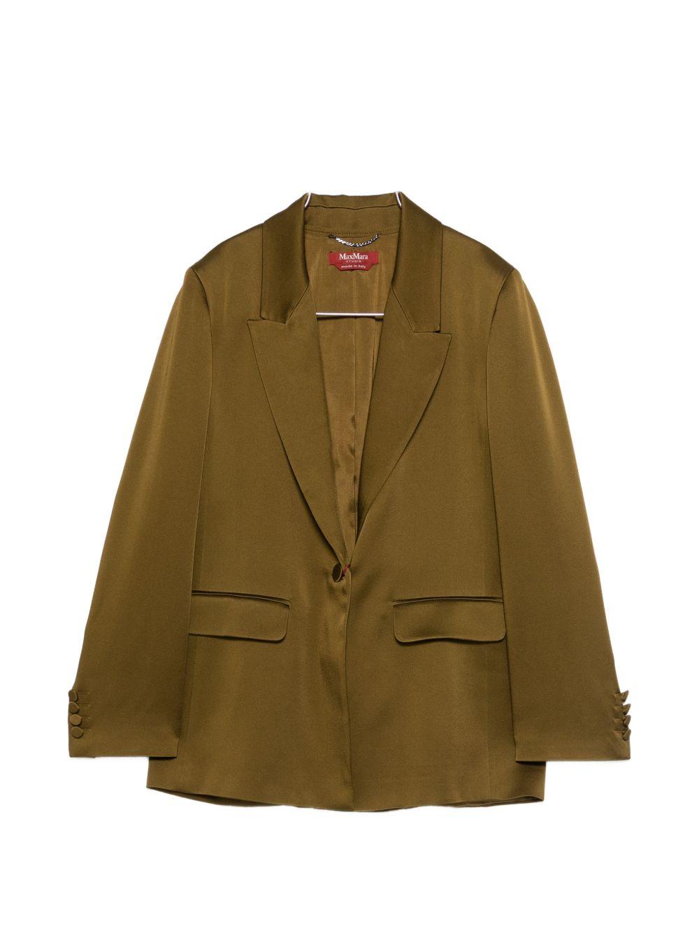 Completo In Enver Satin Crepe Lucido MSEALBINO 056 olio MAX MARA STUDIO 
