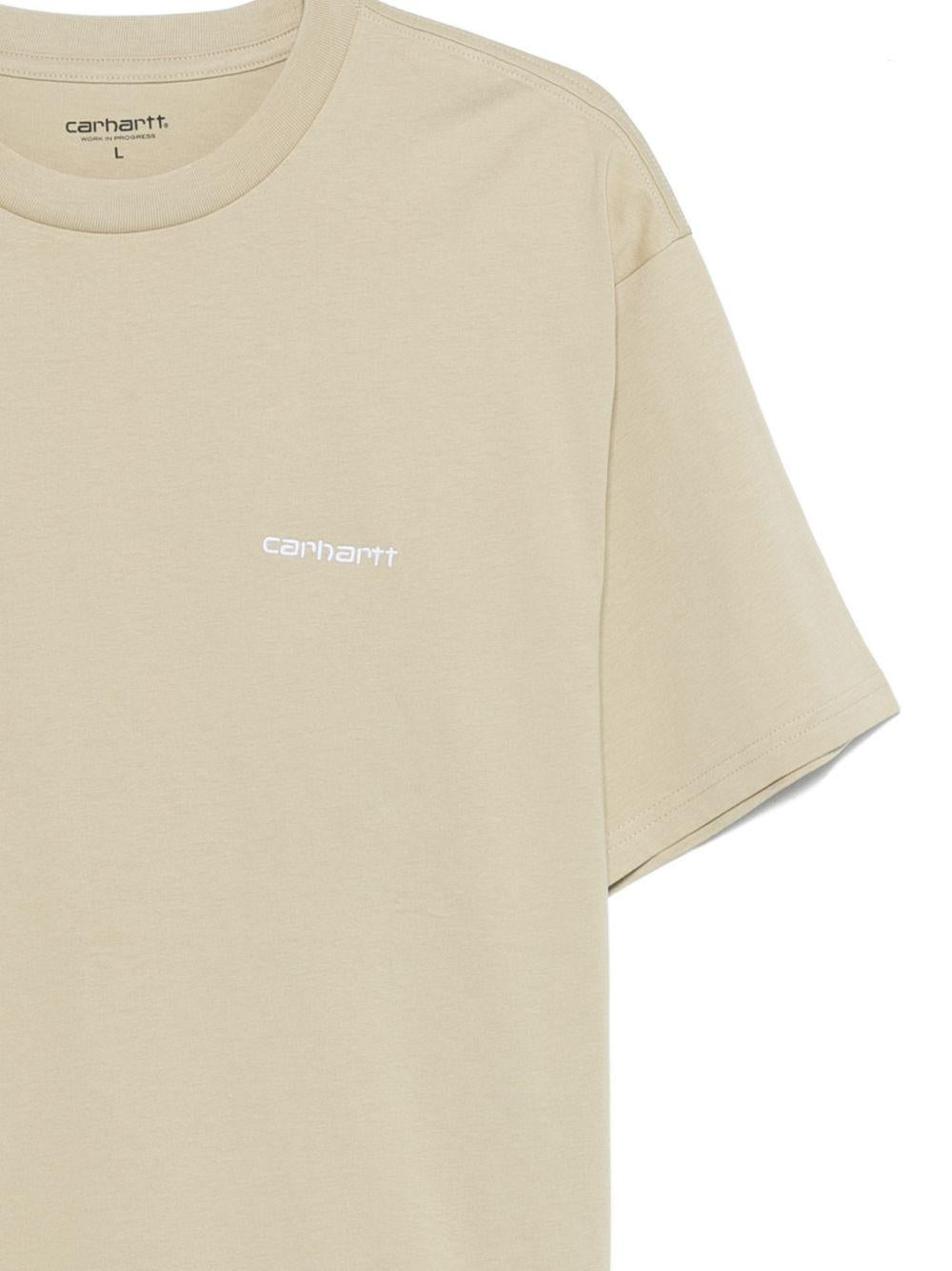 S/S Script Embroidery T-Shirt I030435 3LWXX BARCHAN WHITE CARHARTT WIP 