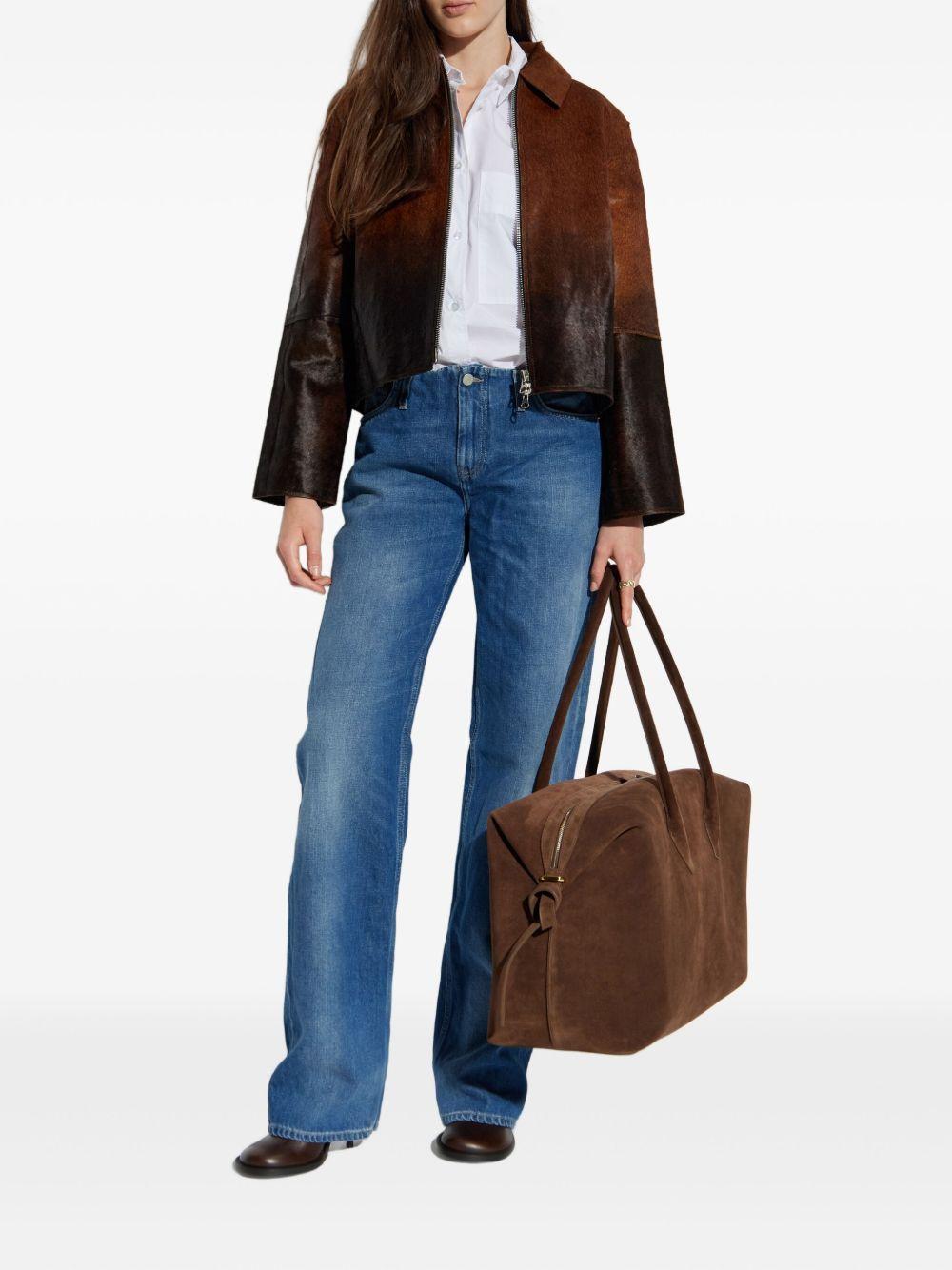 Salylo Leather Jacket F24300022 DARK BROWN SAMSOE SAMSOE 