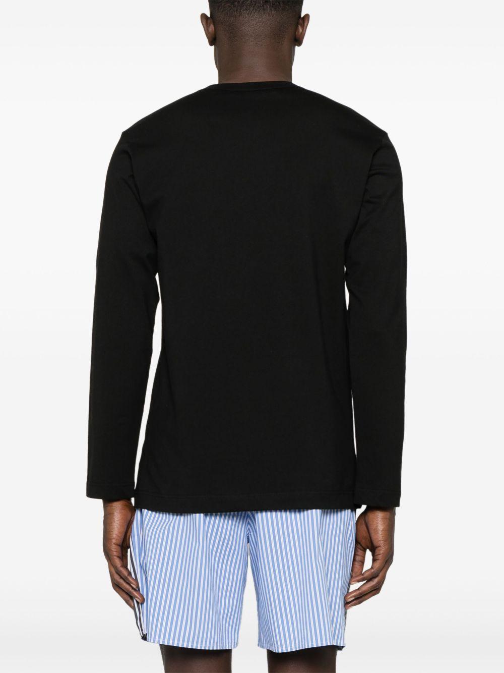 Men's Logo Long-SleeveT-Shirt FOT025S25 1 BLACK COMME DES GARCONS SHIRT 